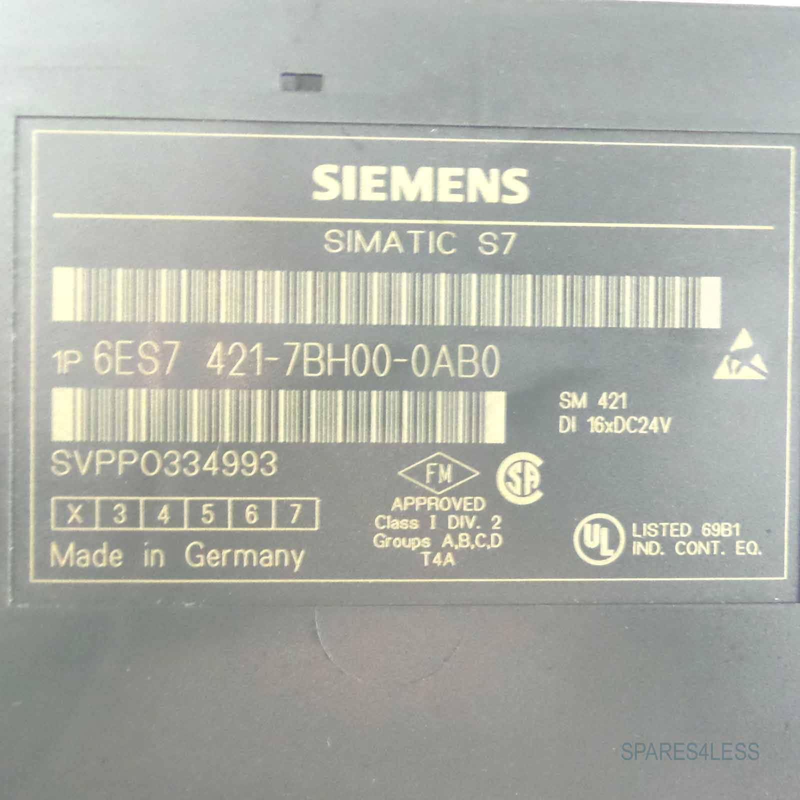 Simatic S7-400 DI 6ES7 421-7BH00-0AB0 E:02 OVP-1