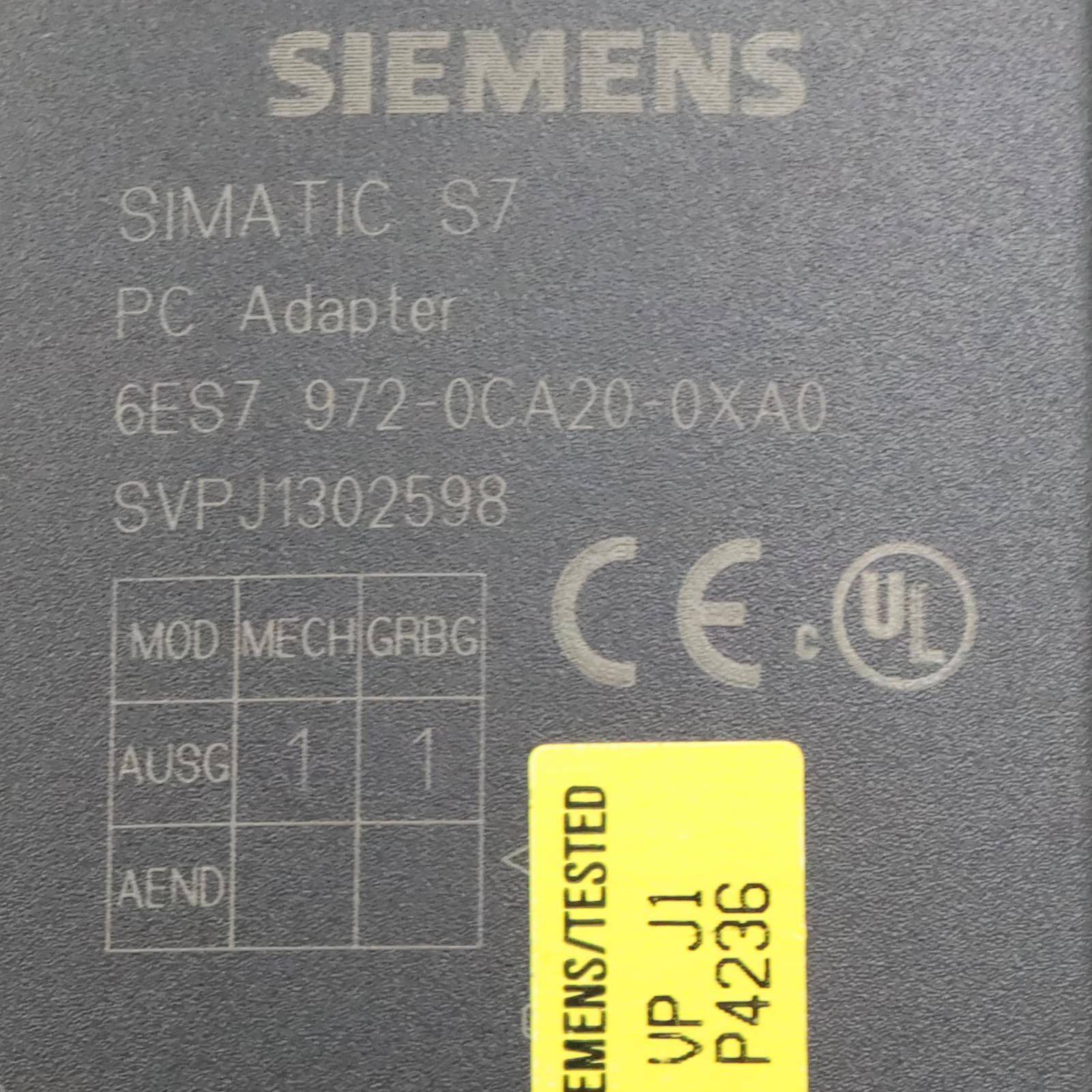 Simatic S7 PC Adapter 6ES7 972-0CA20-0XA0 OVP-1