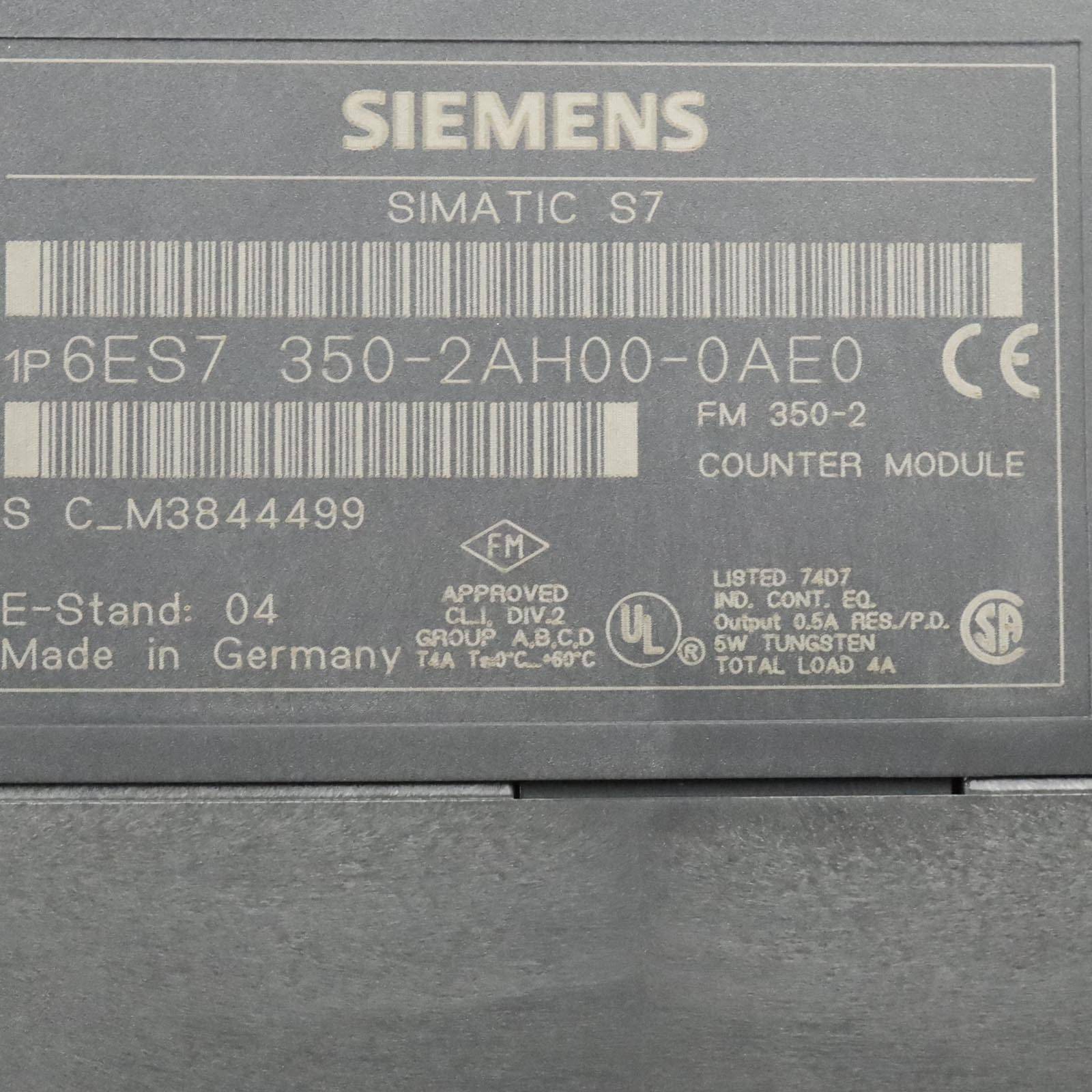 Simatic S7-300 Zaehlerbaugruppe FM 350-2 6ES7 350-2AH00-0AE0 E:04 OVP-1