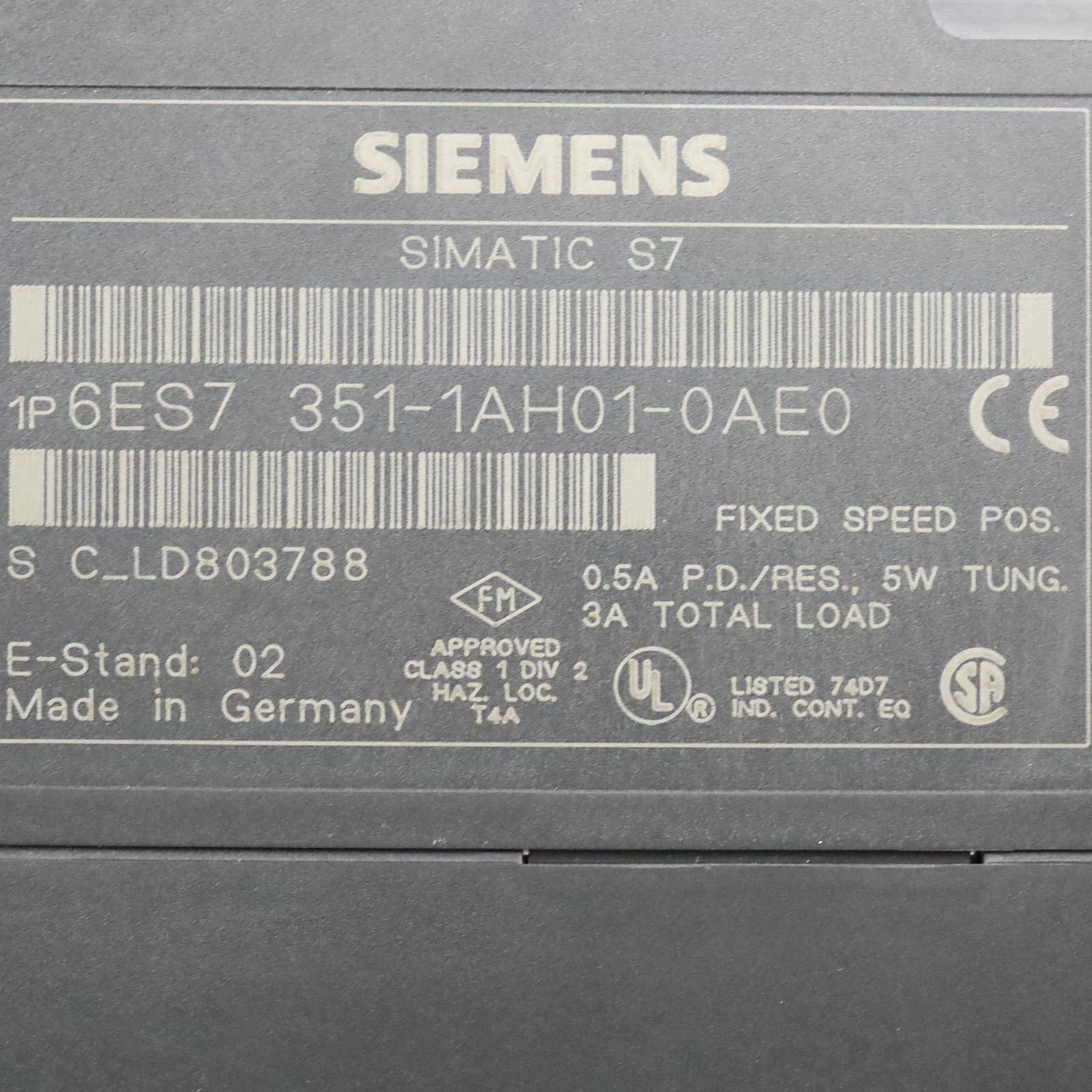 Simatic S7 Positionierungsbaugruppe FM 351 6ES7 351-1AH01-0AE0 E-Stand:02 OVP-1