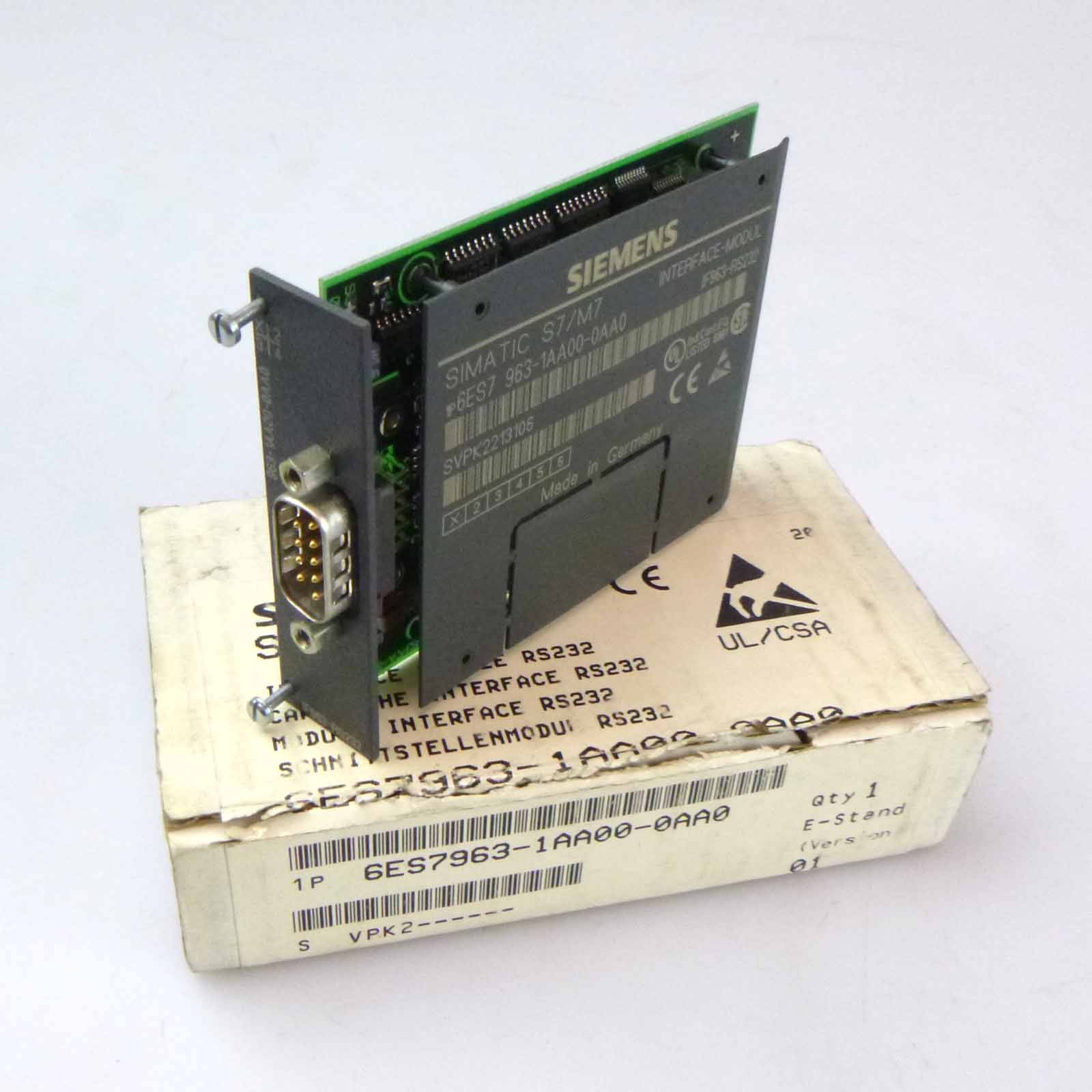 SIMATIC S7-400 SCHNITTSTELLENMODUL 6ES7 963-1AA00-0AA0 OVP-0