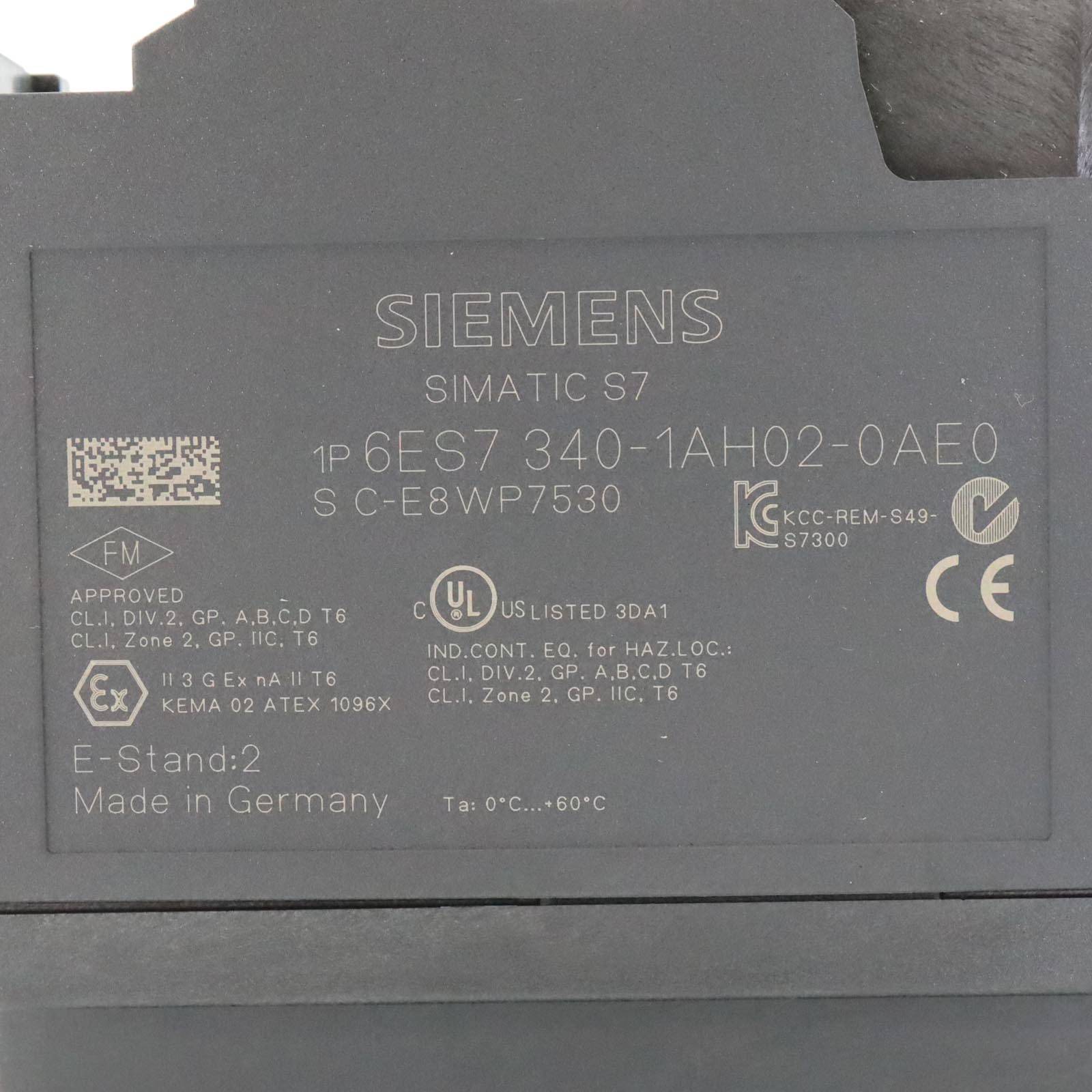 Simatic CP340 6ES7 340-1AH02-0AE0 HW:02 FW:V1.0.5 OVP-2