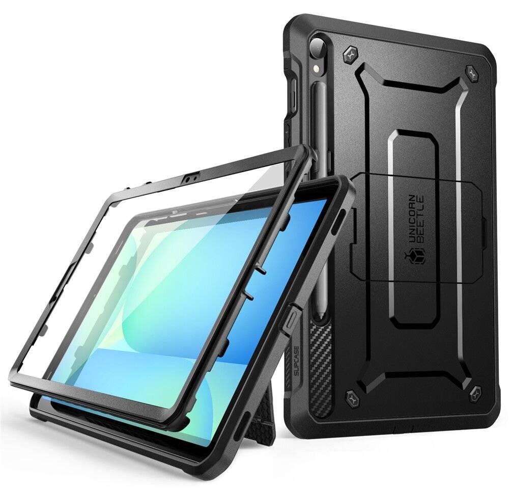 Supcase Unicorn Beetle Pro Hülle für Samsung Galaxy Tab S10 FE+ Plus 13.1. X620 / X626B - Schwarz-0