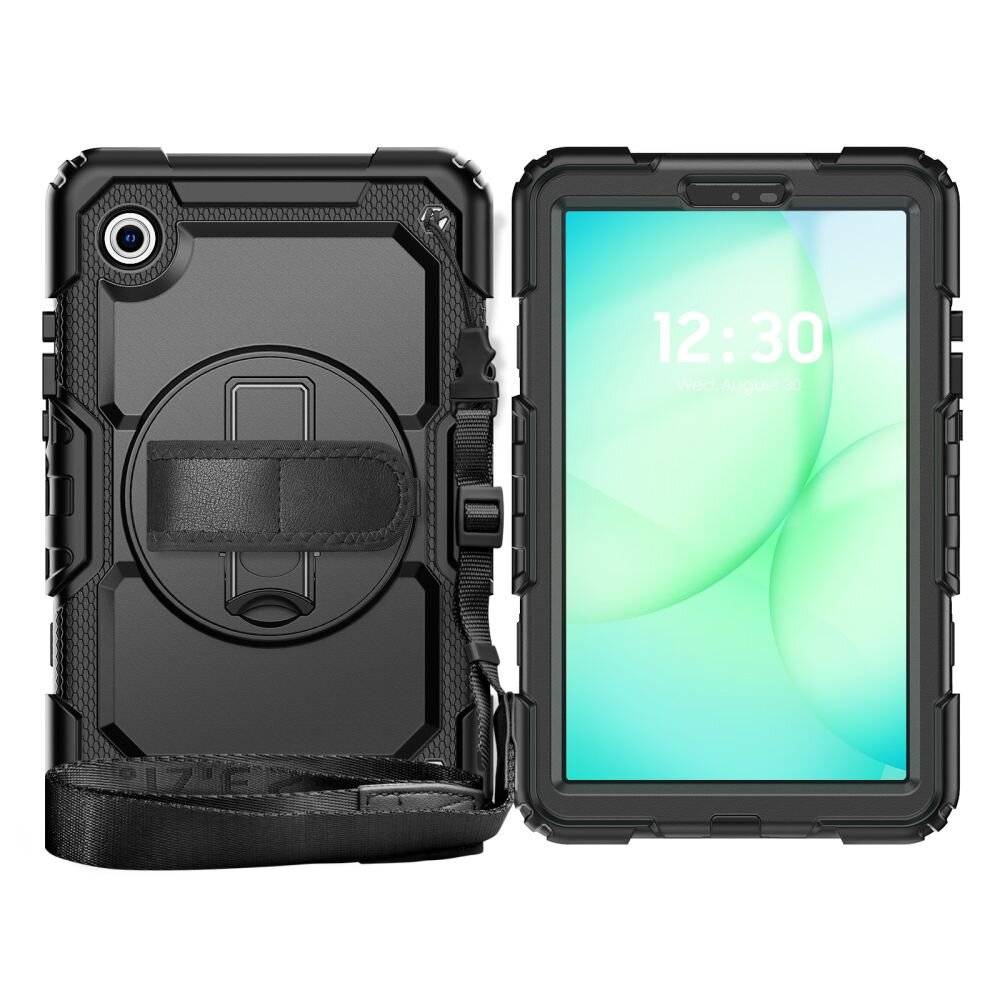 Schutzhülle mit Bildschirmschutz für Galaxy Tab A11 / Tab A9, Tech-Protect Solid, Schwarz-4