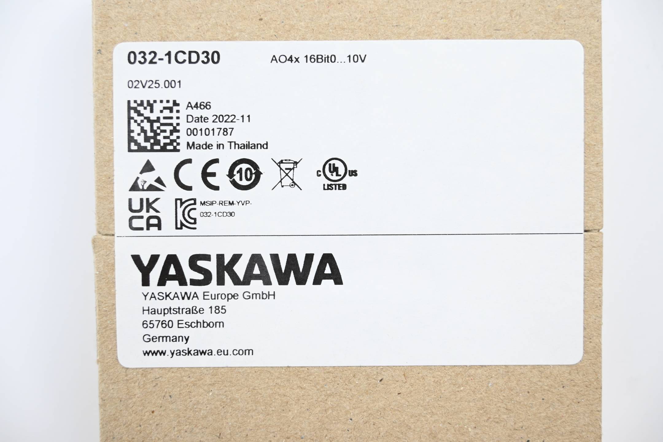 Yaskawa Analoge Ausgabe 032-1CD30-1