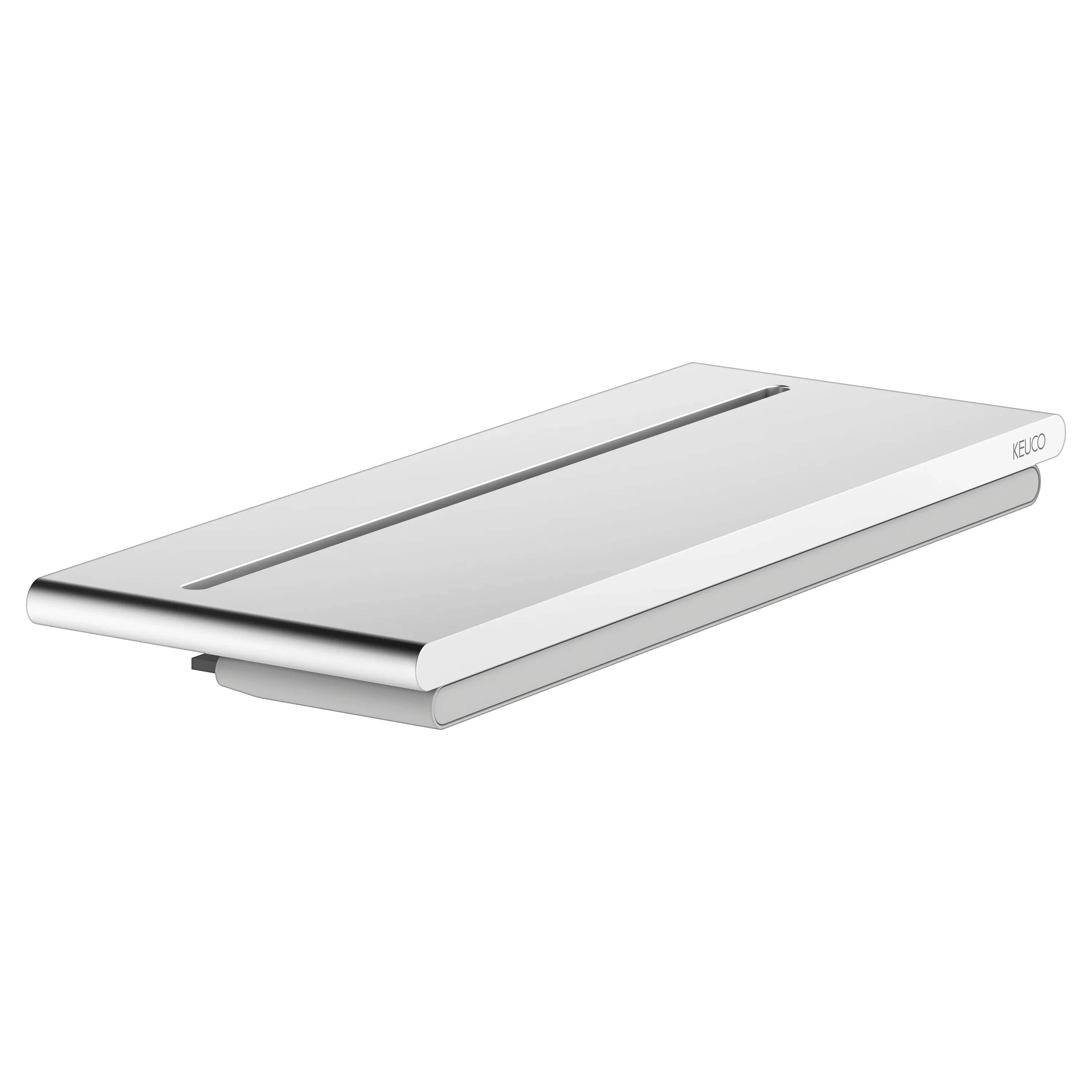 Keuco Koll.2, Duschablage, Alu, 274x100mm, Glasab. magnet., silber-eloxi., 1 Stk.