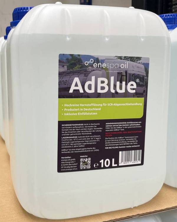 AdBlue® Harnstofflösung ISO 22241 / DIN 70070 / SCR / PKW LKW Diesel 82881 Inhalt 10 l Ausführung Kanister Lieferumfang