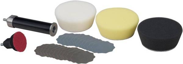 Profi-Schleif-und Polierset mit Schleifteller für WP/E und WP/A 29070 Typ Set Lieferumfang 80 mm-Verlängerung, 30 mm-Sch