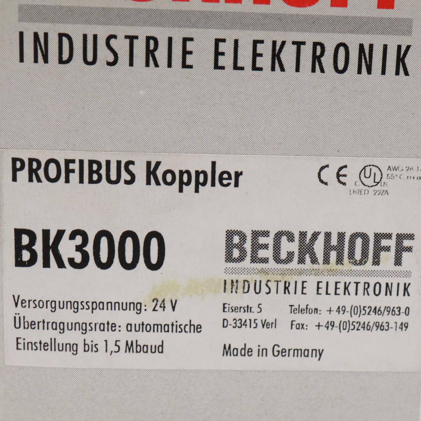 BECKHOFF Profibus Koppler (BK3000)-1