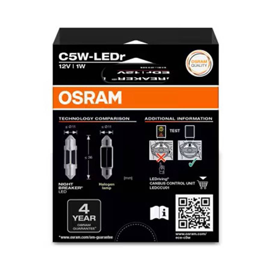 2er Set OSRAM NIGHT BREAKER® LED C5W Soffitte - zulässig für alle Fahrzeuge-1