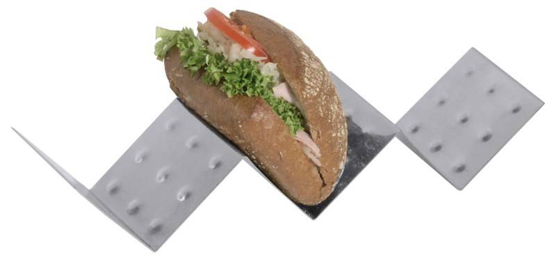 CONTACTO 5671 005 Snackablage mit 5 Fächern Edelstahl Gastro Küche Profi Koch-0