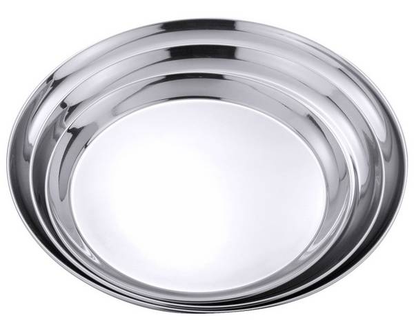 CONTACTO 66 400 Serviertablett rund 40cm Edelstahl Gastro Restaurant Profi Koch
