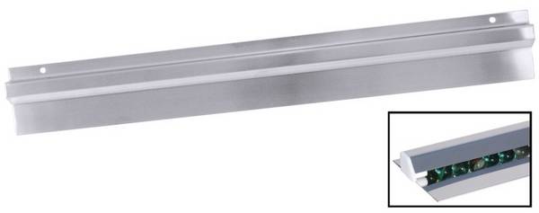 CONTACTO 7530 061 Bonleiste 61cm aus 18/0 Edelstahl Zettelhalter Klemmleiste