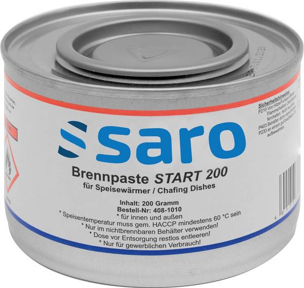 SARO 408 1010 Brennpaste Modell START 200 Gastro Profi Küche Restaurant Imbiss