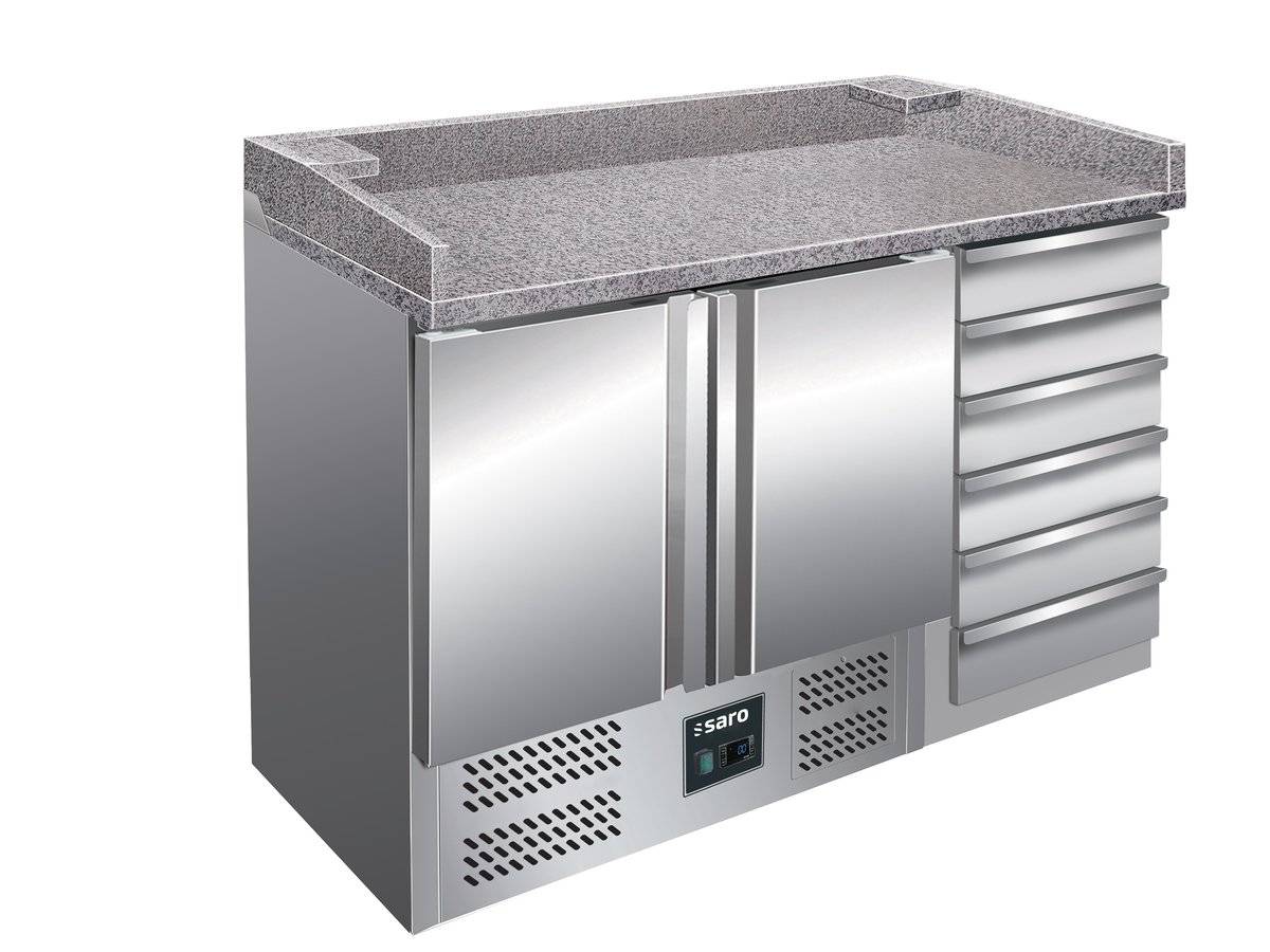SARO 323 1515 Pizzatisch mit Schubladen Modell PZ 9001 Gastro Profi Restaurant-0