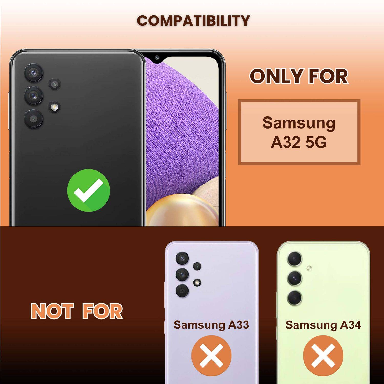 Cadorabo Panzerfolie für Samsung Galaxy A32 5G Schutzfolie in Transparent Displayschutz Gehärtetes Schutzglas Folie-3