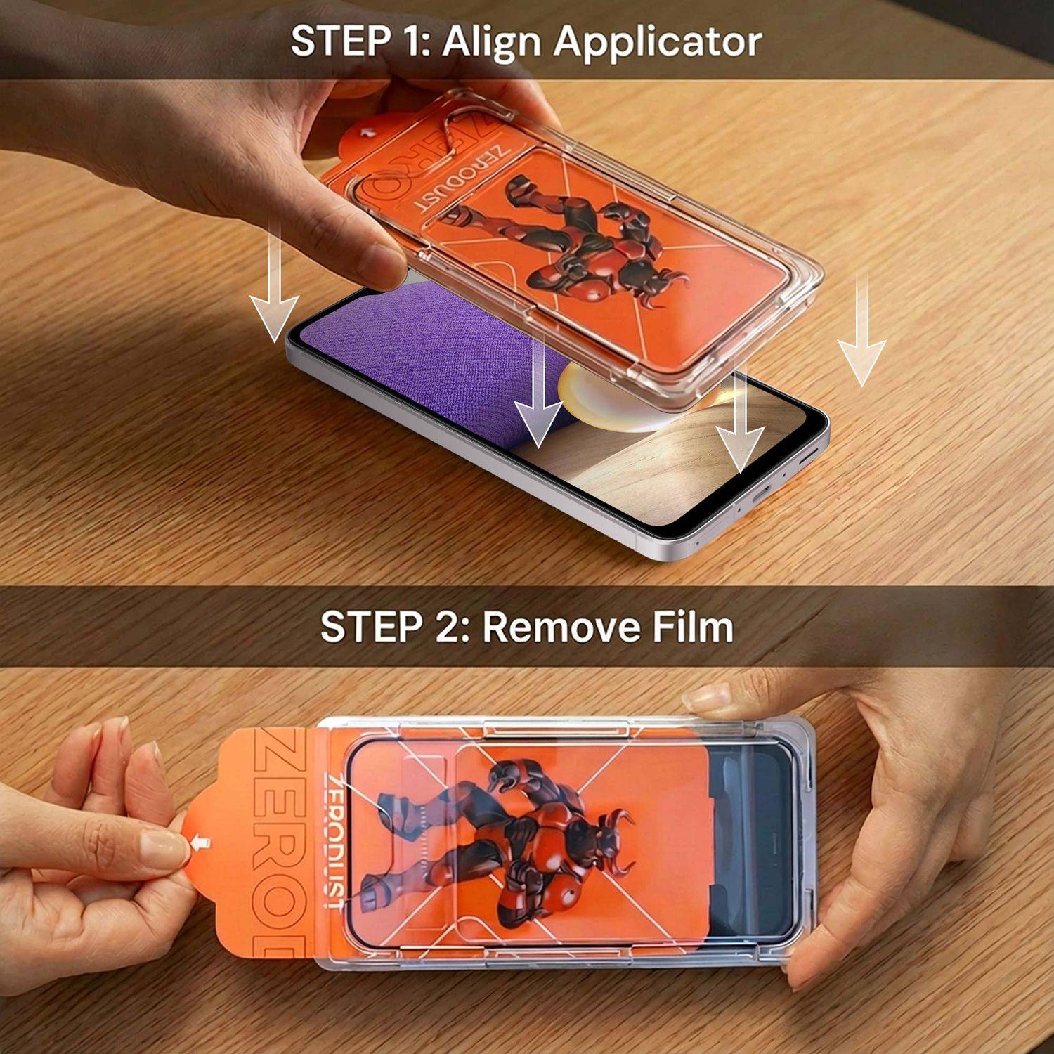 Cadorabo Panzerfolie für Samsung Galaxy A32 5G Schutzfolie in Transparent Displayschutz Gehärtetes Schutzglas Folie-4