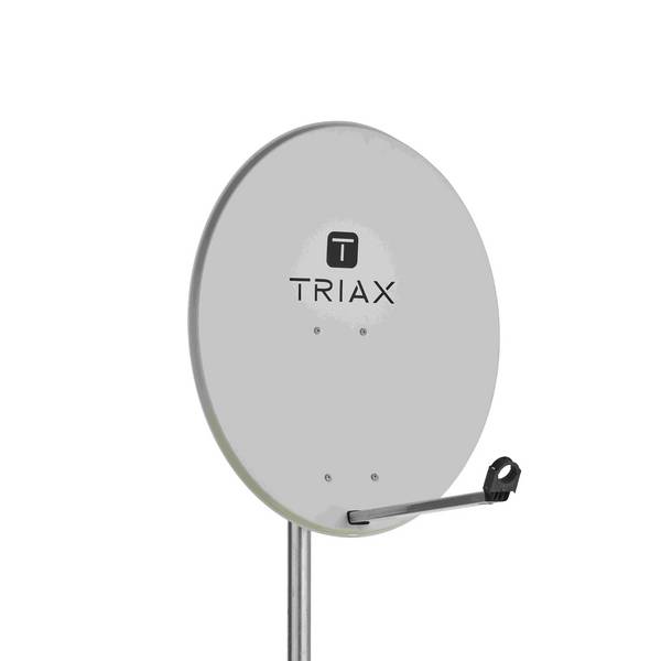 TRIAX Offset Antenne, Stahl, 85 x 75cm, lichtgrau, 1 Stk.