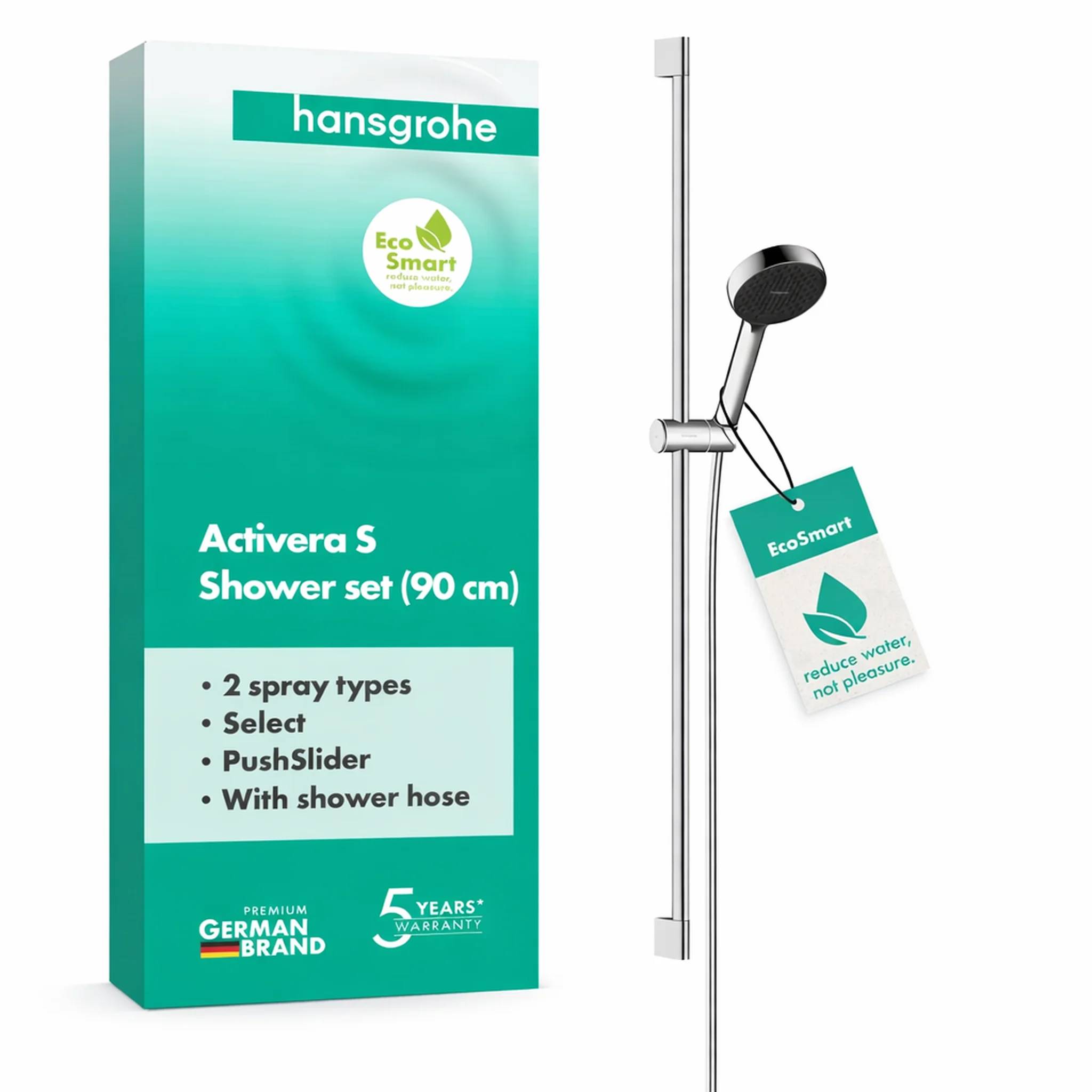 hansgrohe Activera Select S Brauseset 95 2jet EcoSmart mit Brausestange 90cm, Chrom, 1 Stk.-0