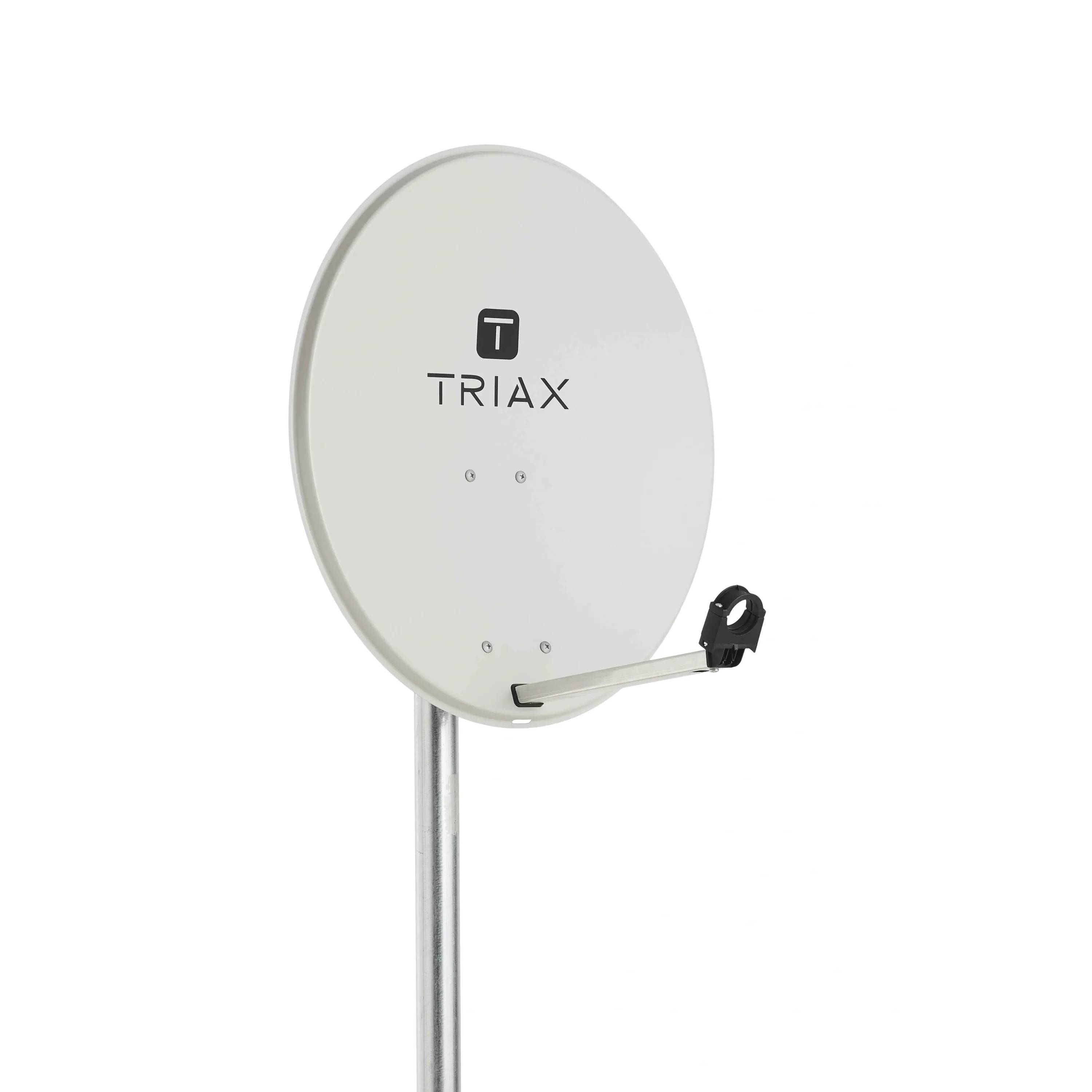 TRIAX Offset Antenne, Stahl, 65 x 58 cm, lichtgrau, 1 Stk.-0