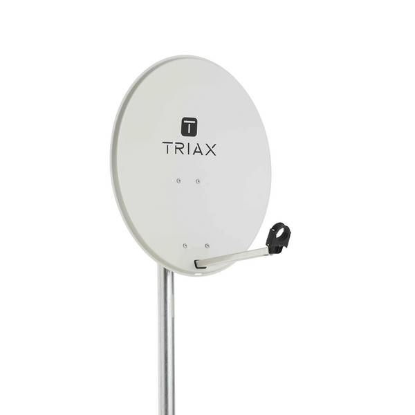 TRIAX Offset Antenne, Stahl, 65 x 58 cm, lichtgrau, 1 Stk.