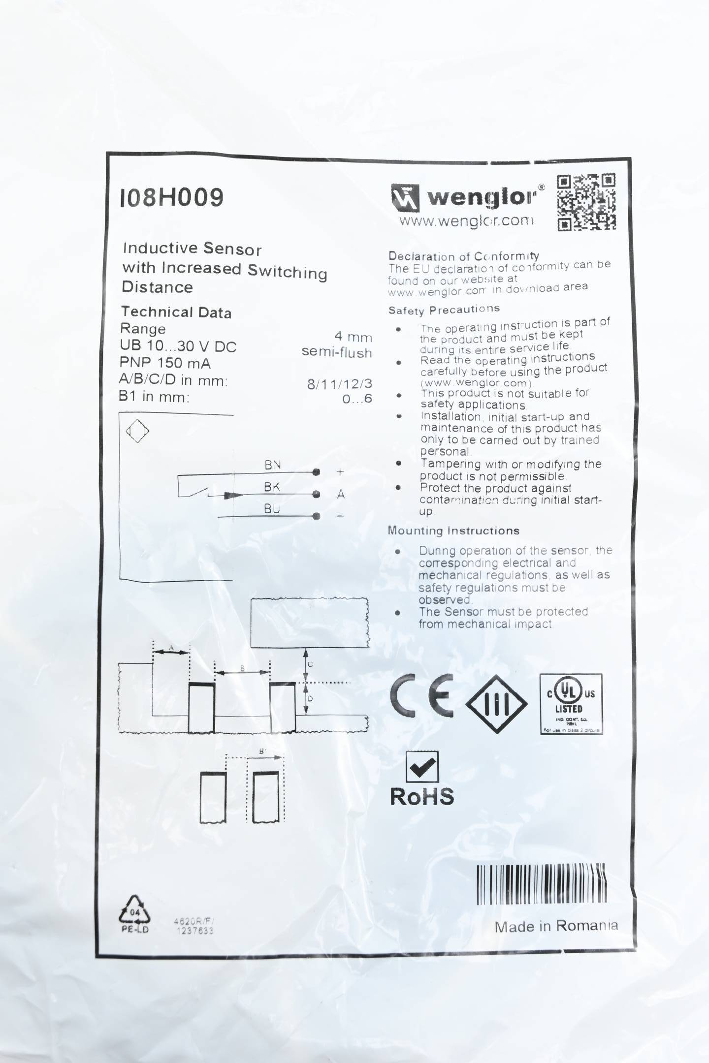 Wenglor I08H009 Inductive Sensor-2