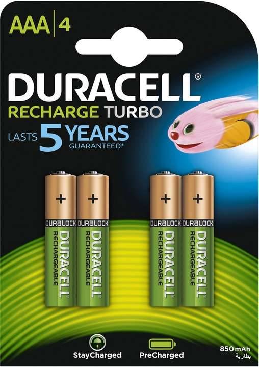 Duracell Akku NiMH, Micro, AAA, HR03, 1.2V/750mAh Rechargeable, Pre-charged, Retail Blister (4-Pack)-0