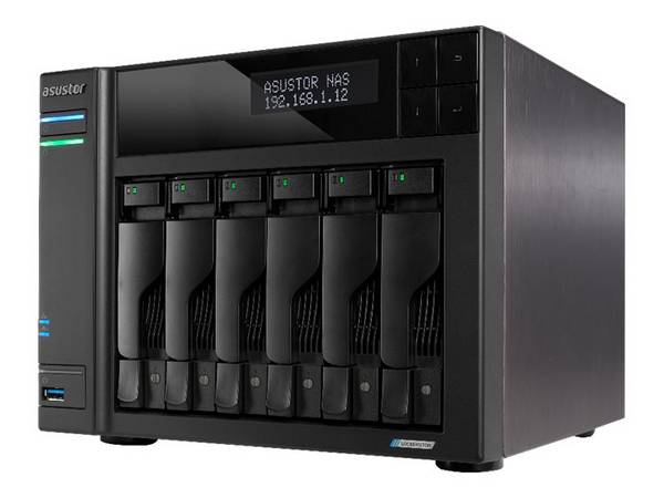 Asustor Lockerstor 6 Gen2+ - NAS-Server - 6 Schächte
