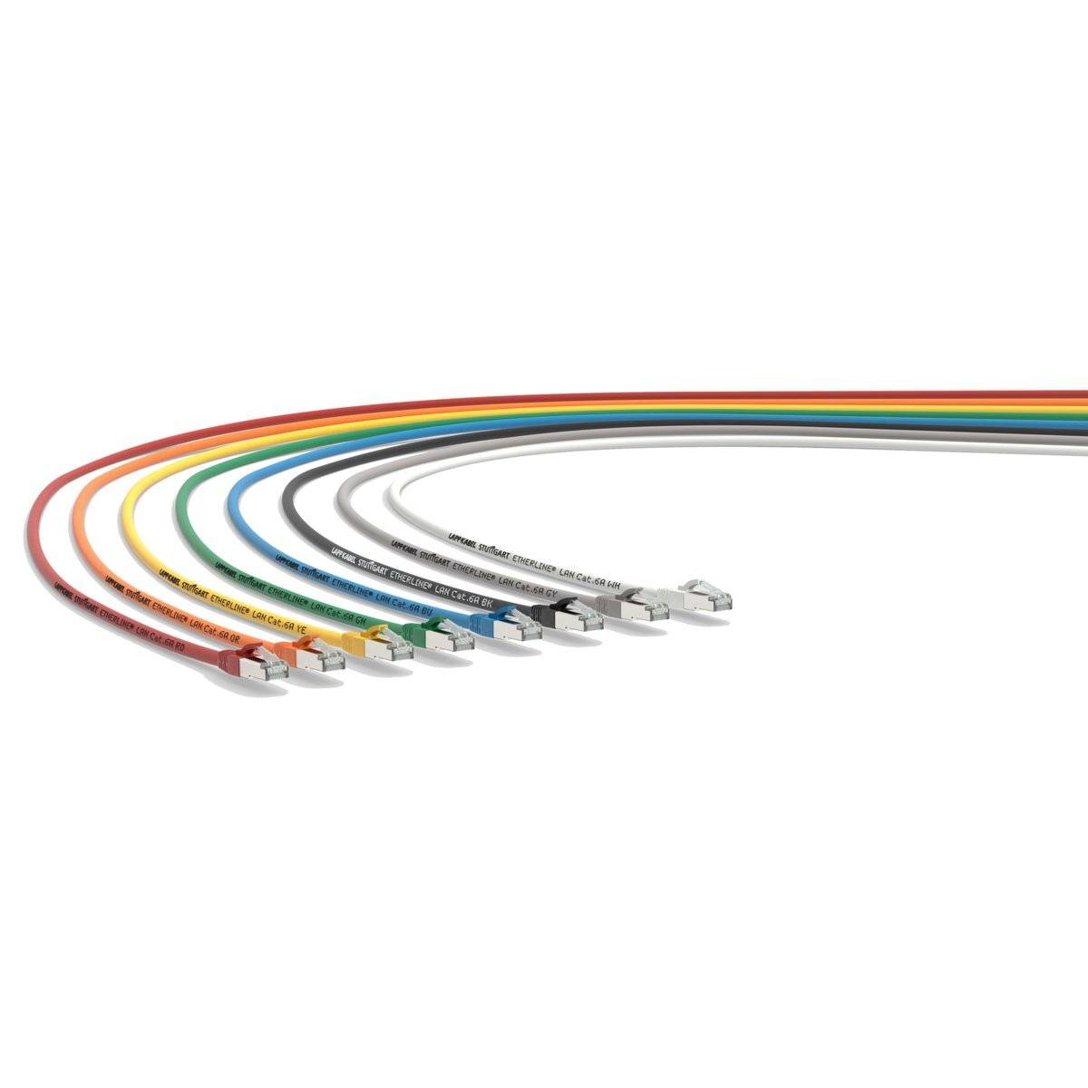 LAPP 24441213 RJ45 Patchkabel CAT 6a S/FTP 5.00 m Rot mit Rastnasenschutz, Gesamtschirm, Paarschirm, Folienschirm, Flamm-3
