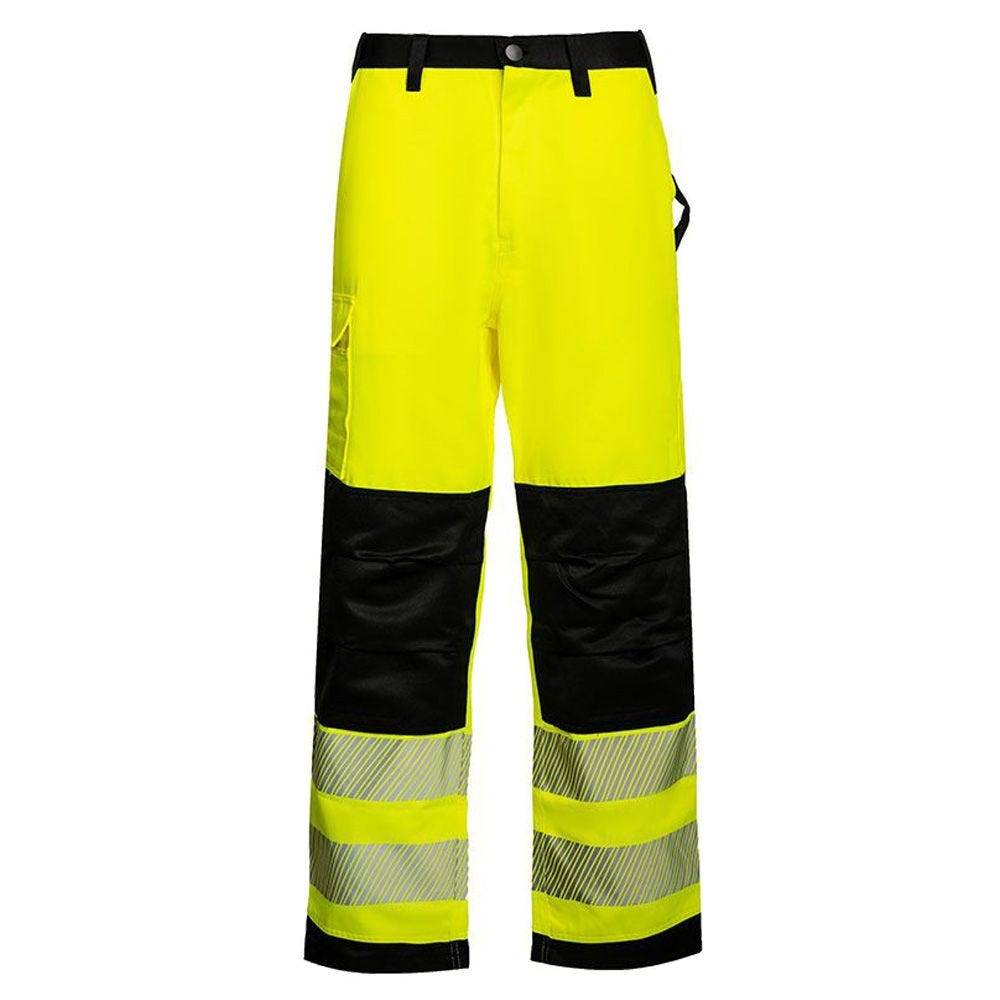 Warnschutz Hose EOS, mit schwarzen Partien, Signal-Gelb/Schwarz, Größe 102-0