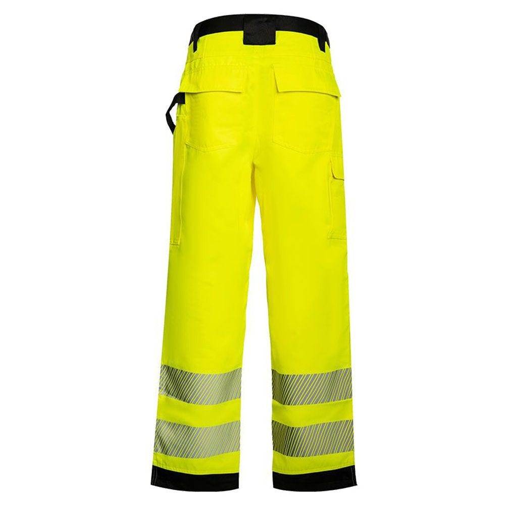 Warnschutz Hose EOS, mit schwarzen Partien, Signal-Gelb/Schwarz, Größe 102-1