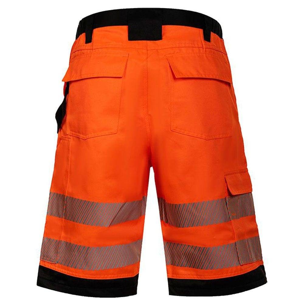 Warnschutz Shorts EOS, mit schwarzen Partien, Signal-Orange/Schwarz, Größe 54-1