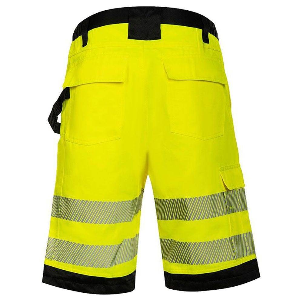 Warnschutz Shorts EOS, mit schwarzen Partien, Signal-Gelb/Schwarz, Größe 48-2