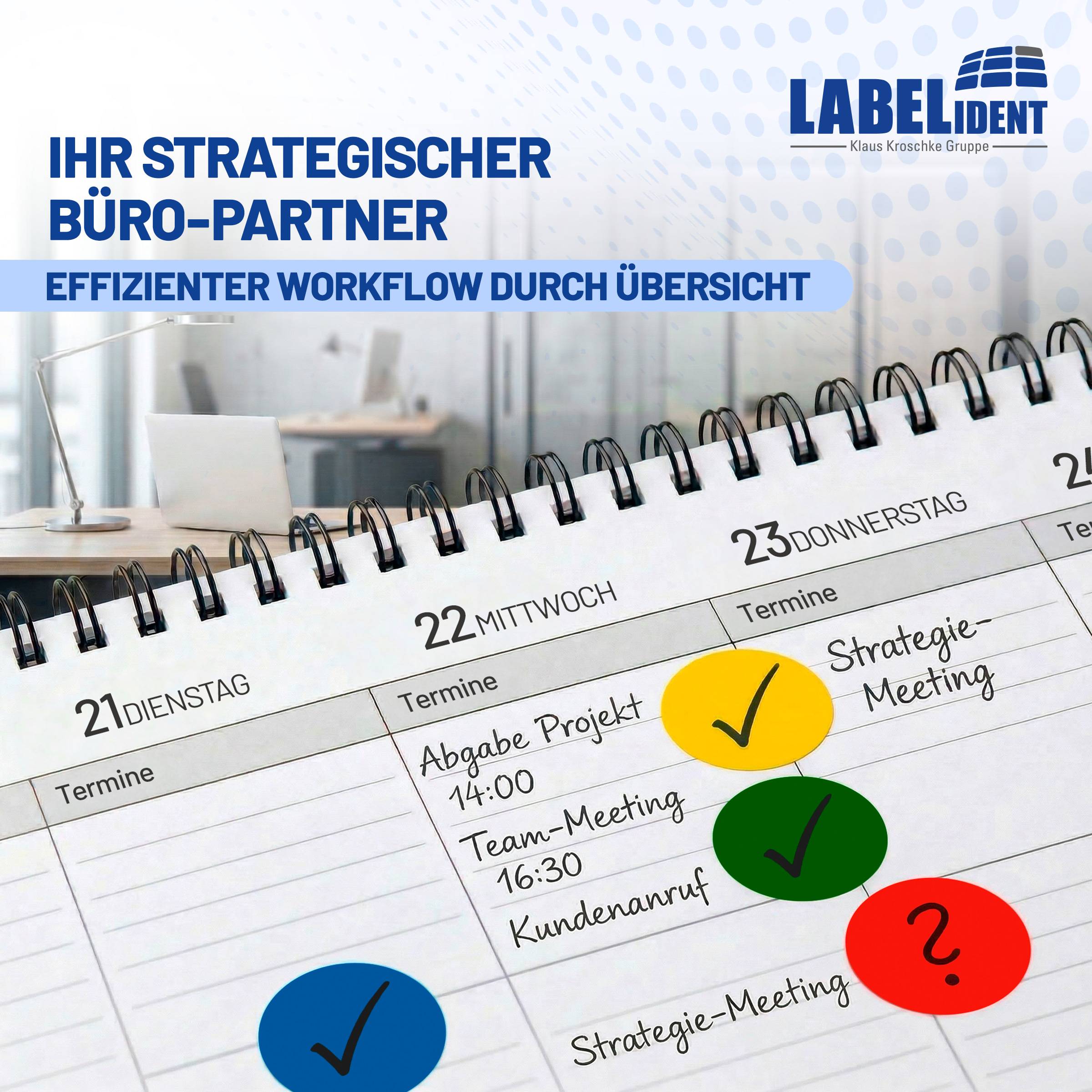 Labelident Klebepunkte rot, Ø 30 mm, PE-Folie, 1,57 Zoll, 1.000 Stück-3