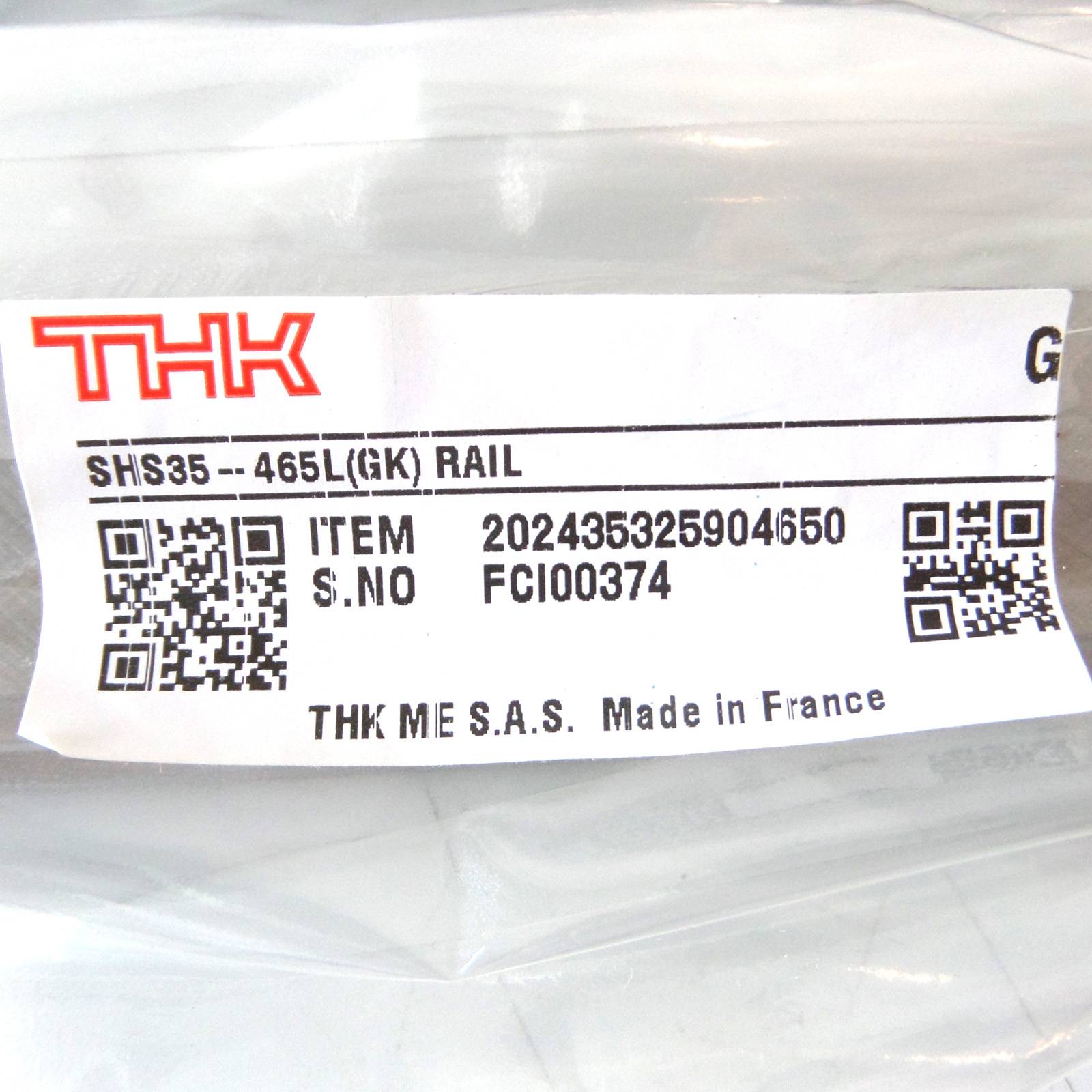 THK Linearschiene SHS35-465L(GK) RAIL (2Stk) OVP-2