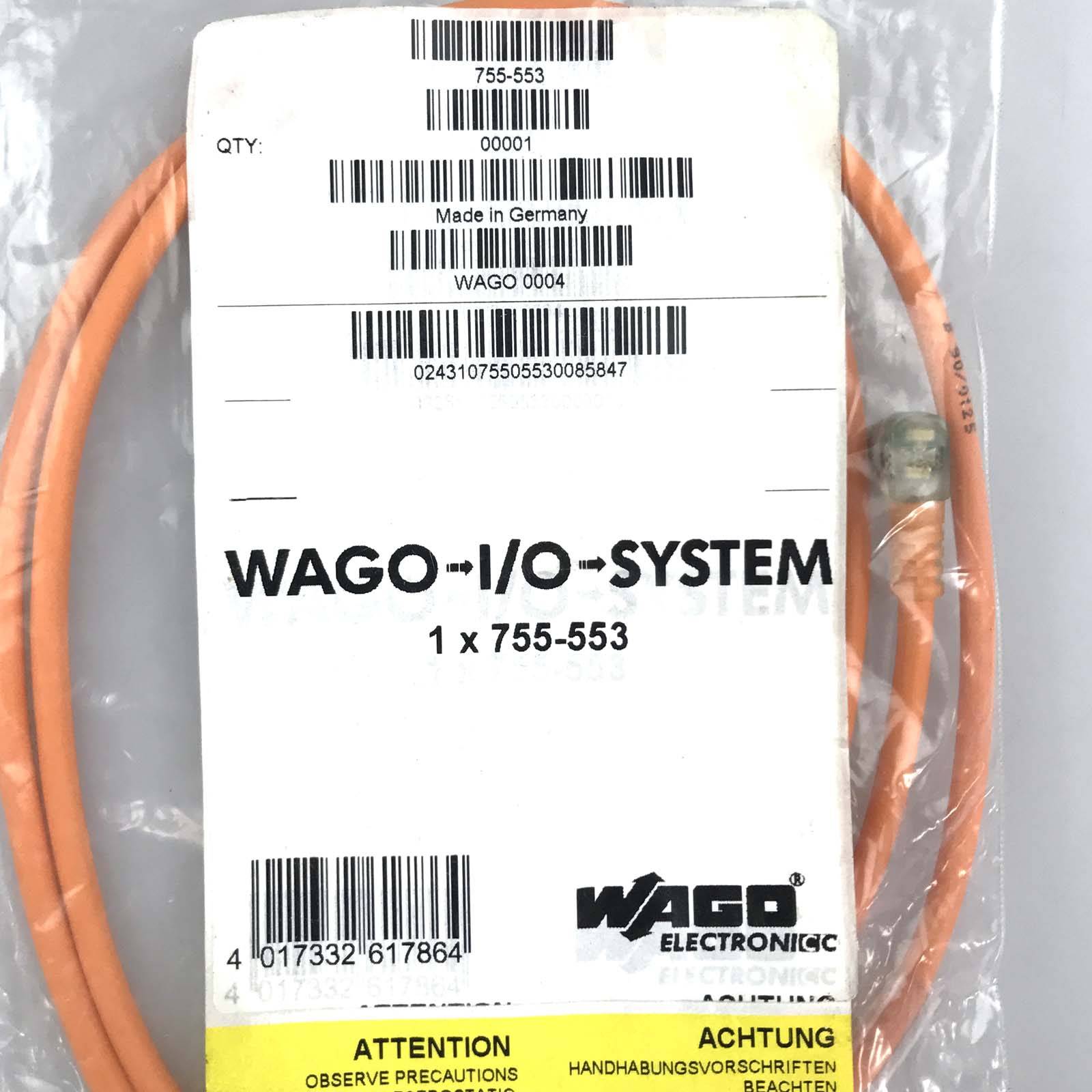 WAGO 3-Leiter-Verbindungskabel 755-550 OVP-1