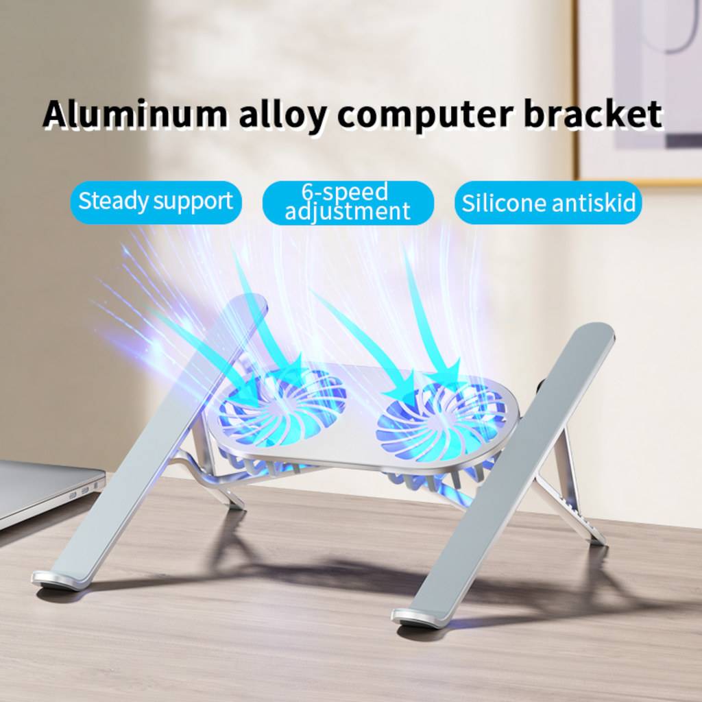 Laptop Ständer mit Doppel-Lüfter-6