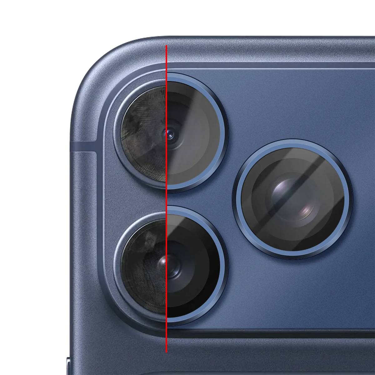 PanzerGlass™ PanzerGlass Fender Kameraschutz iPhone 17 Pro, Tiefblau-2