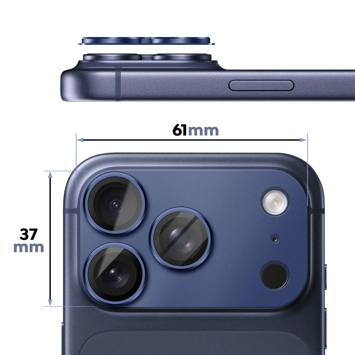 PanzerGlass™ PanzerGlass Fender Kameraschutz iPhone 17 Pro, Tiefblau-3
