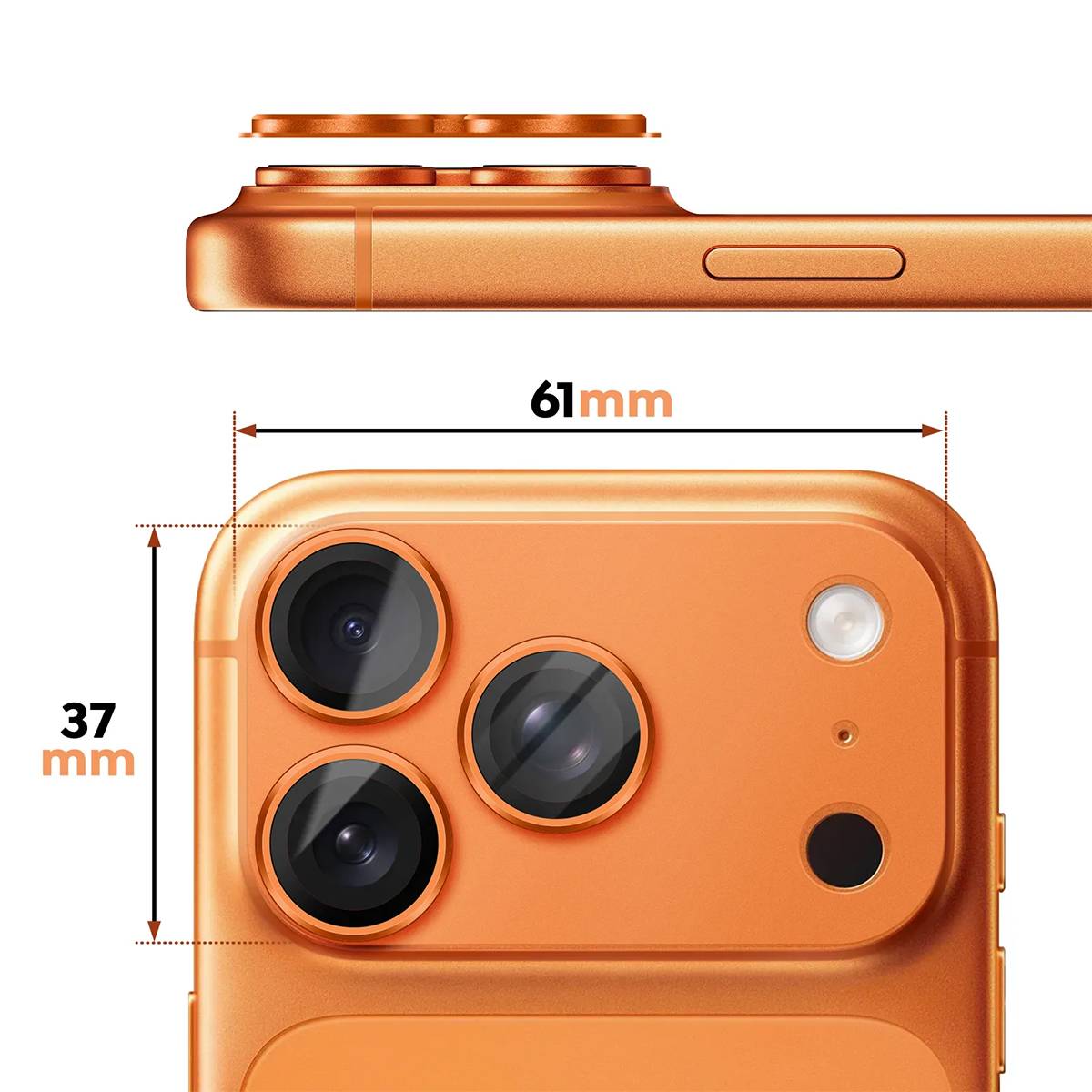 PanzerGlass Fender Kameraschutz iPhone 17 Pro, Cosmic Orange PG91919-3