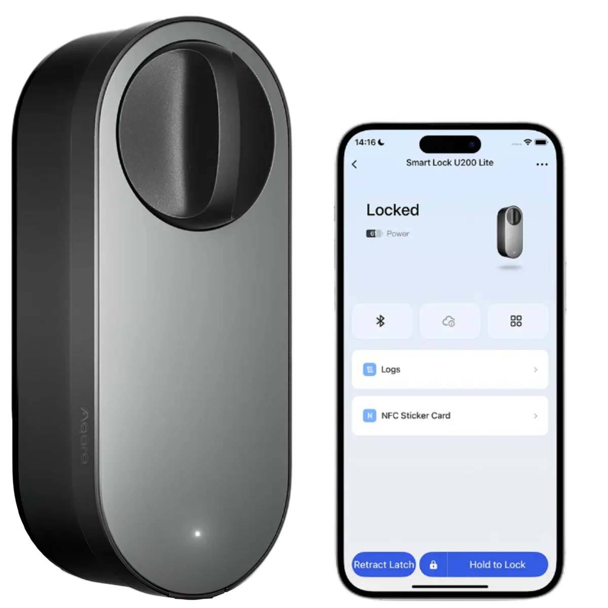 AQARA SMART GOME LOCK U200 LITE KIT/BLACK EL-D03D-B-0