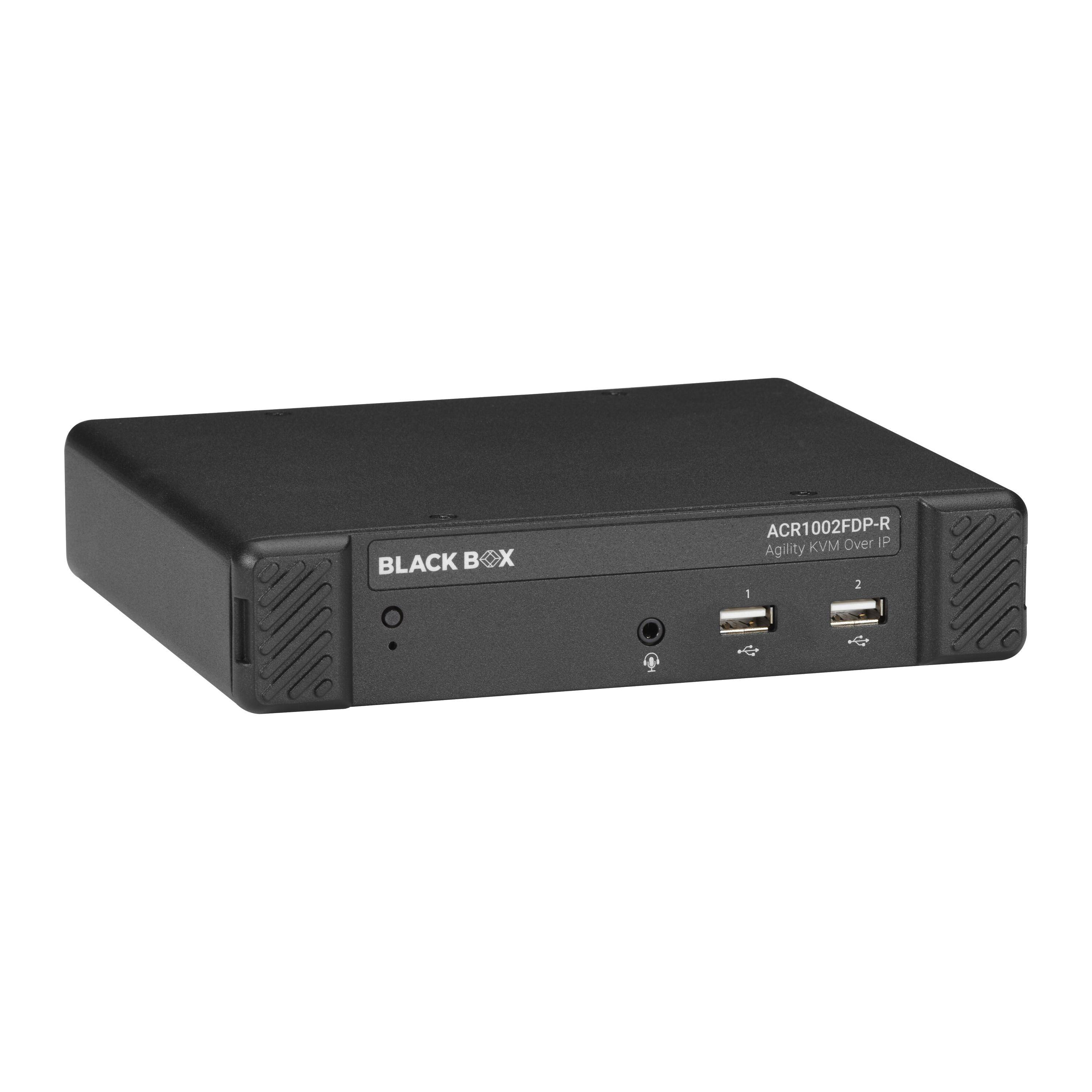 KVM-Over-IP Fiber Extender Receiver - Dual-Monitor, DisplayPort, USB 2.0-0
