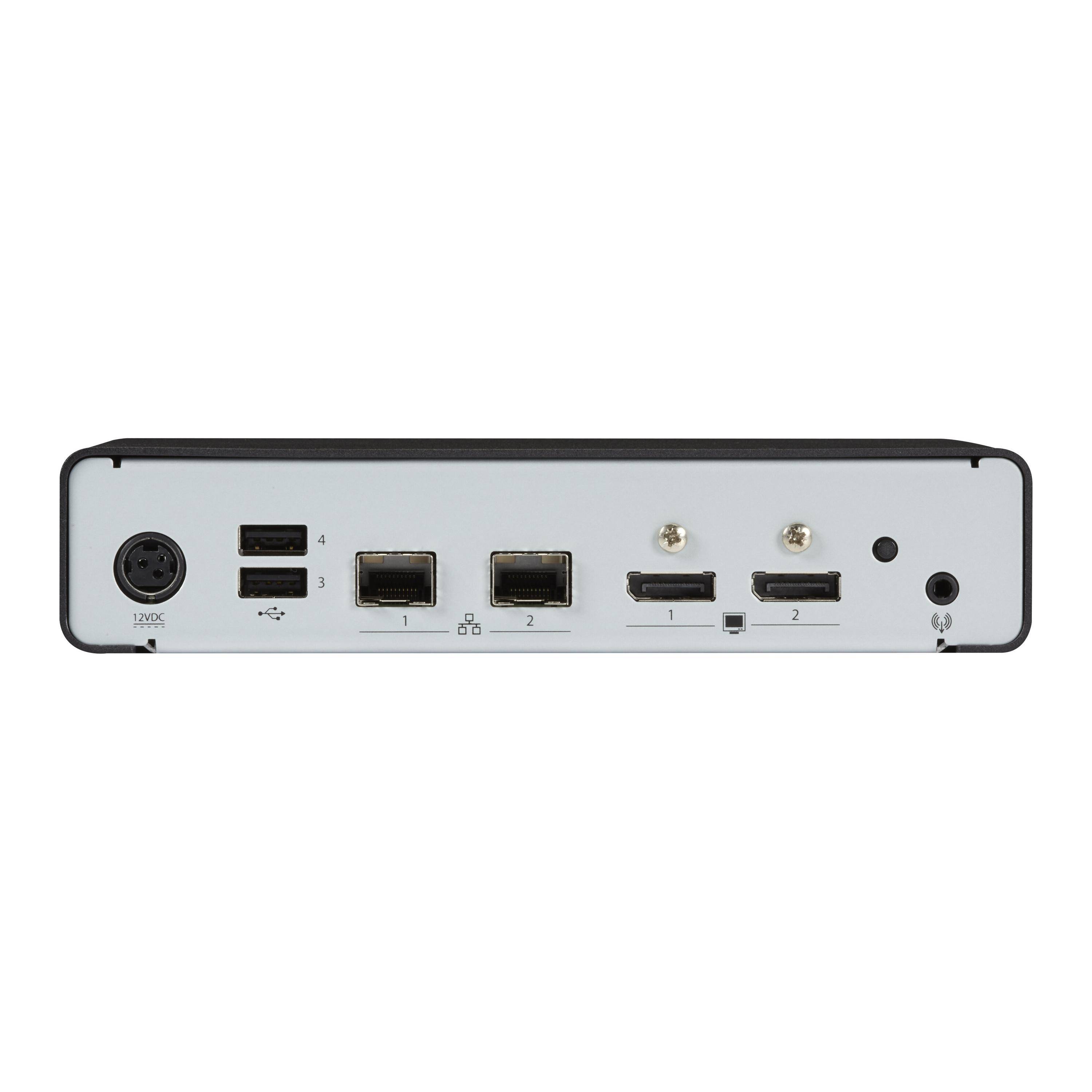 KVM-Over-IP Fiber Extender Receiver - Dual-Monitor, DisplayPort, USB 2.0-2