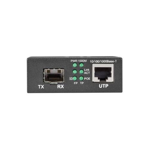 Pure Networking Gigabit Ethernet (1000-Mbps) PoE+ Media Converter - 10/100/1000-Mbps Copper to-0