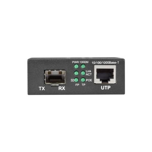Pure Networking Gigabit Ethernet (1000-Mbps) PoE+ Media Converter - 10/100/1000-Mbps Copper to