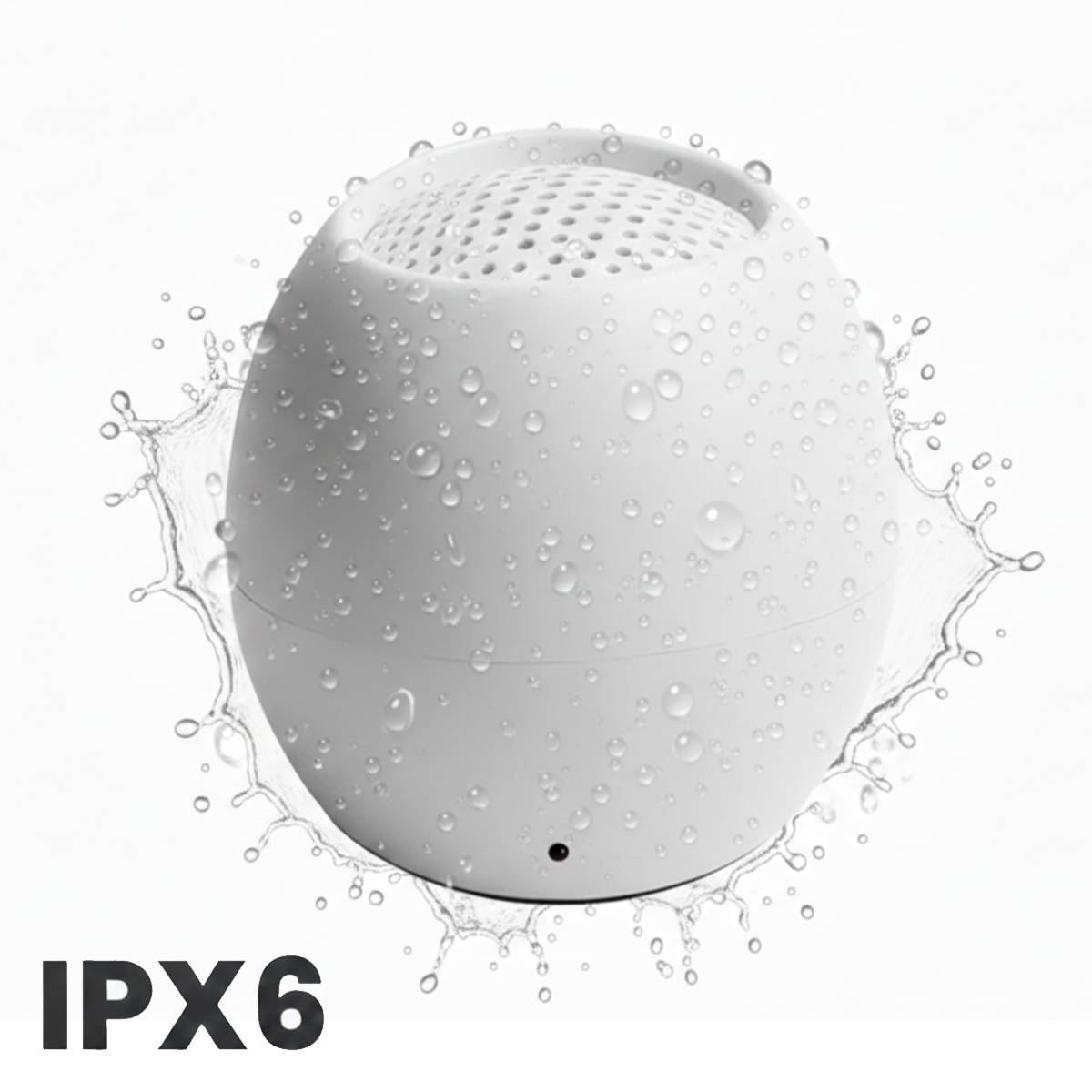 Boompods Zero Bluetooth® Lautsprecher Freisprechfunktion, stoßfest, Wasserfest Weiß-3