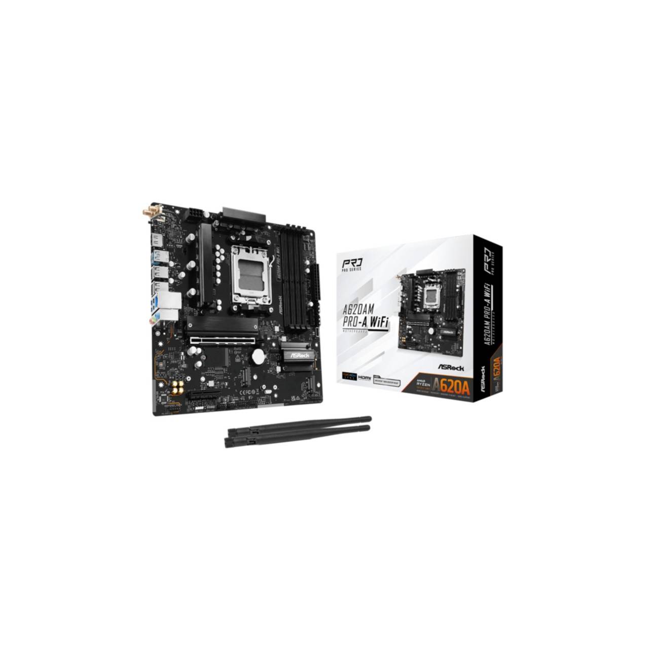 ASRock A620AM Pro-A WiFi AM5 mATX HDMI DDR5-4