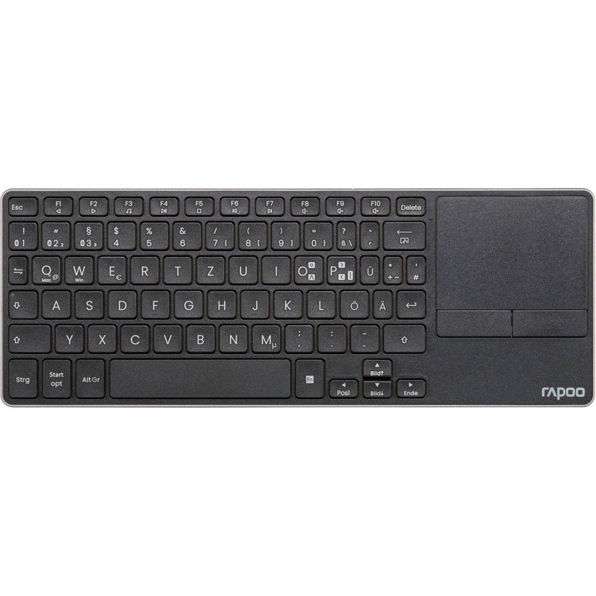 RAPOO - E2810M Wireless Multimedia Keyboard incl. Touchpad