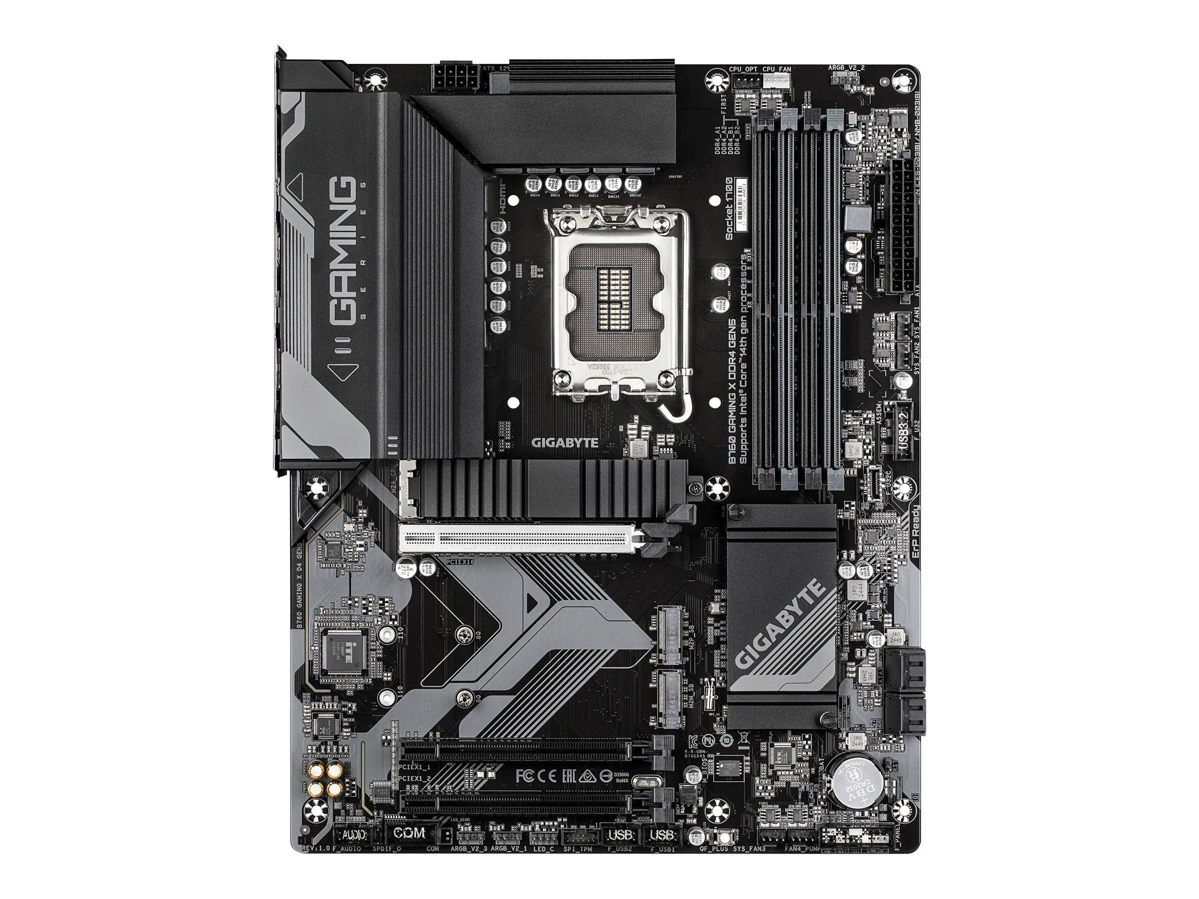 Gigabyte B760 GAMING X DDR4 GEN5 Mainboard, Intel, LGA 1700, Intel® Celeron®, Intel Core i3 12th Gen, Intel Core i3 13-0