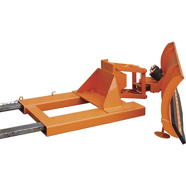 Schneeschild für Gabelstapler mit Stahlschürfleiste Schildbreite 2100 mm orange 210 x 70 mm. 86230249 862302